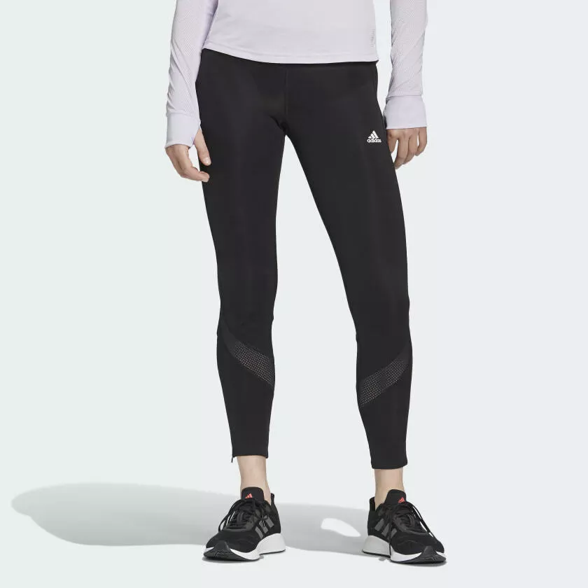 adidas Own The Run Womens Long Running Tights Black Small FS9832 03 msrp  $60