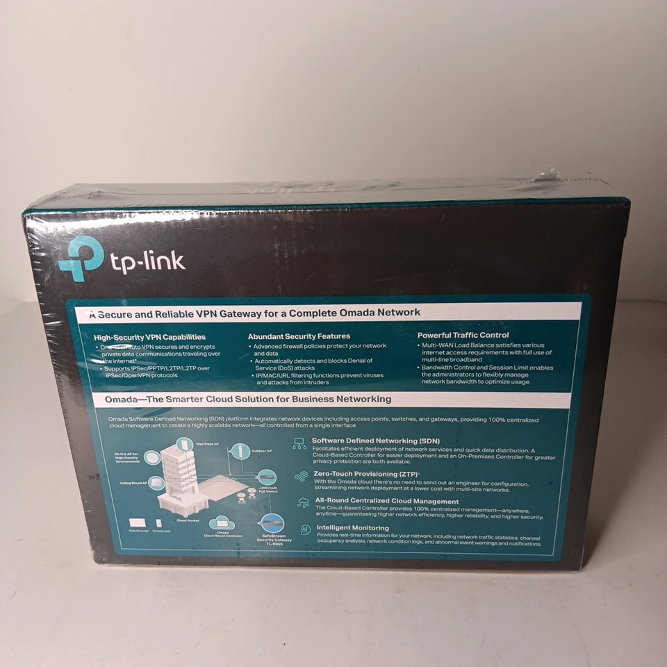 TP-LINK TL-R605 SafeStream Gigabit LAN Port Multi-WAN VPN Secured Router Firewal - Image 3 of 4