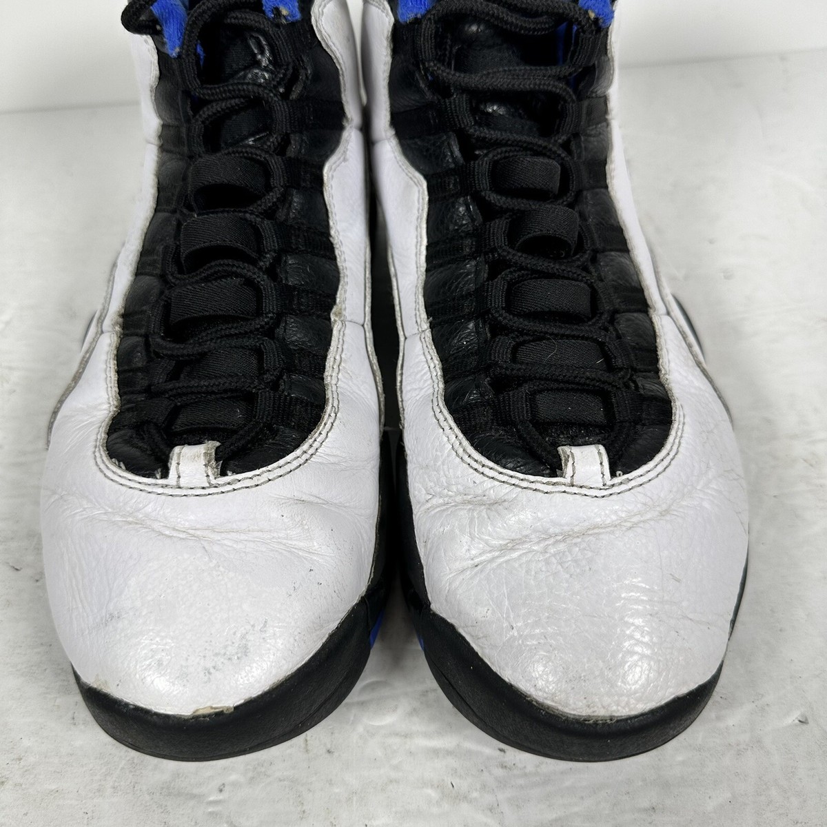 Nike Air Jordan Retro X 10 White & Blue Shoes 310805-108 Sz 9.5 no Box Nike Air Jordan Retro X 10 White & Blue Shoes 310805-108 Sz  main image 3