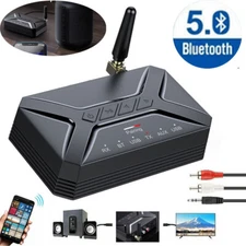 Long Range Bluetooth-5.0 Transmitter Receiver Audio Adapter for TV Home Stereo`