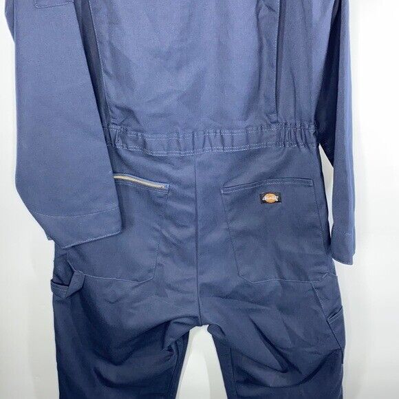 Dickies Navy Blue Long Sleeve Coveralls Size Medi… - image 9