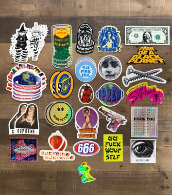 Supreme T-Shirt Stickers 2015-2018