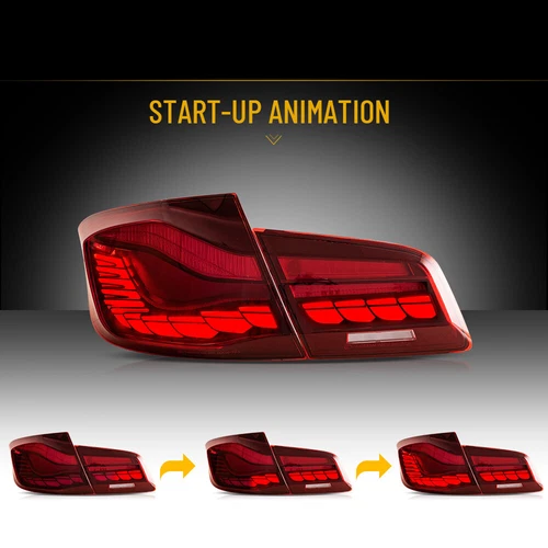 LED Rückleuchten Für BMW 5er F10 F18 2011-2017 Geräuchert Sequential Blinklicht - Picture 7 of 15