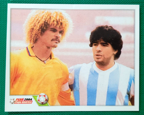 2004 Navarrete Copa America #016 MARADONA & PIBE VALDERRAMA - PRIVATE LISTING