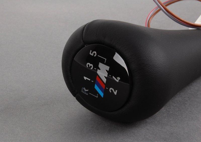 New Genuine BMW shift knob lighted 5 Speed Leather + 1 Year 