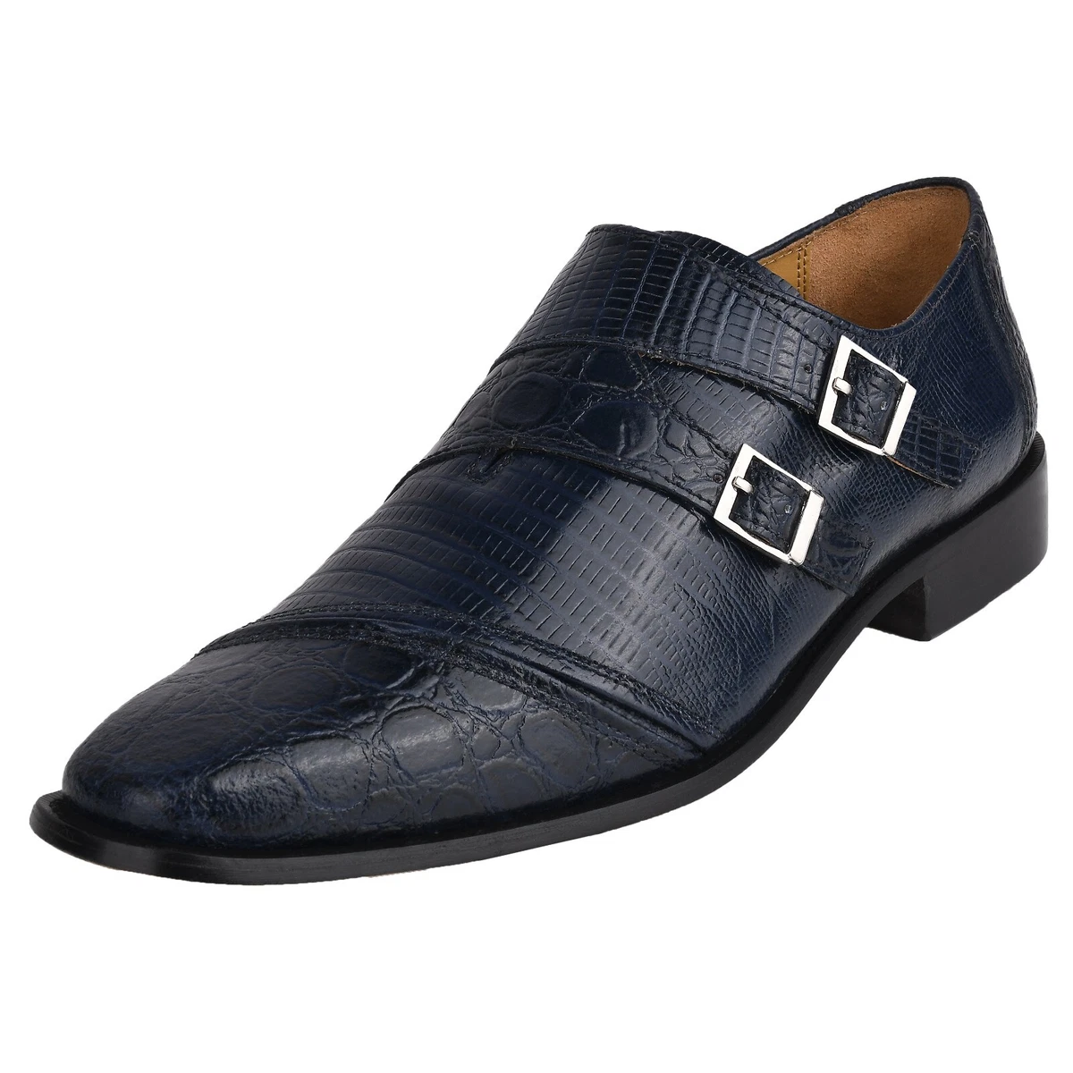 Blue Leather Upper Dress Shoes for Men for Sale - eBay
