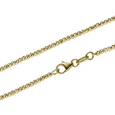 Goldkette Kugelkette diamantiert Breite 1,8mm...