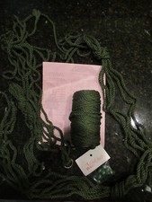 Vintage Craft Village Macrame Christmas Tree Kit Partially Completed