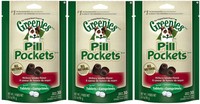 Greenies Hickory Smoke Dog Pill Pockets For Tablets 3 Pack (3 X 3.2oz) Greenies Hickory Smoke Dog Pill Pockets For Tablets 3 Pack (3 X 3.2oz)