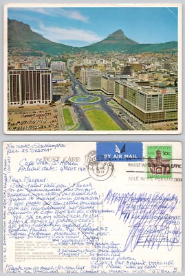 x00458 Adderley Street Kapstadt Südafrika Postkarte 1971 Briefmarke