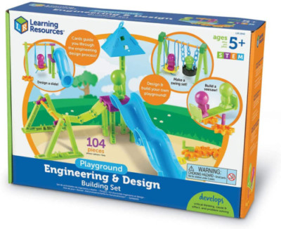 Learning Resources Playground Engineering Design 104 Piece STEM Set    EXPEDITED