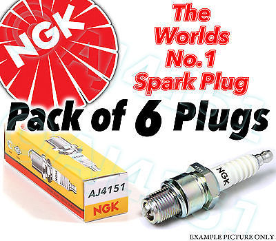 6x NEW NGK Replacement SPARK PLUGS - Part No. BR7ET Stock No 4121 6pk sparkplugs - Picture 1 of 1