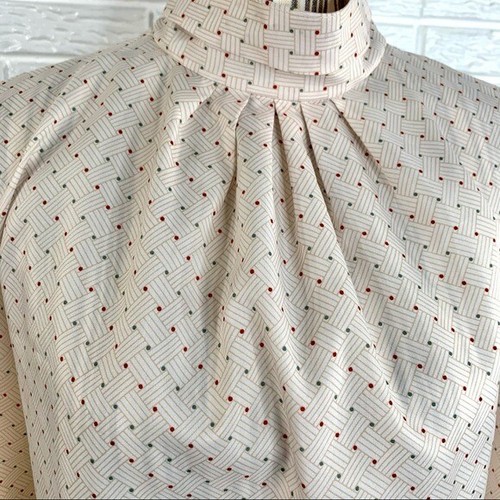 Vintage New Fashion Mock Turtleneck Blouse Size Large - Picture 3 of 6