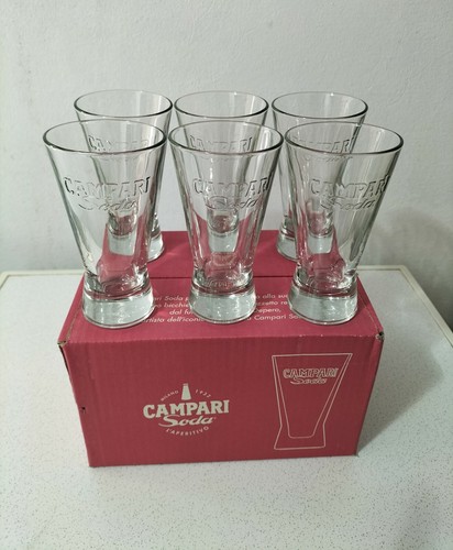 24er Set Campari Soda Bar Gläser Design Skizze Glück Depero - Bild 1 von 10