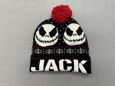 Disney Nightmare Before Christmas Jack Skellington Pom Beanie Hat OSFM
