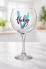 Personalised Gin Glass Novelty Gift Idea for Christmas Birthdays