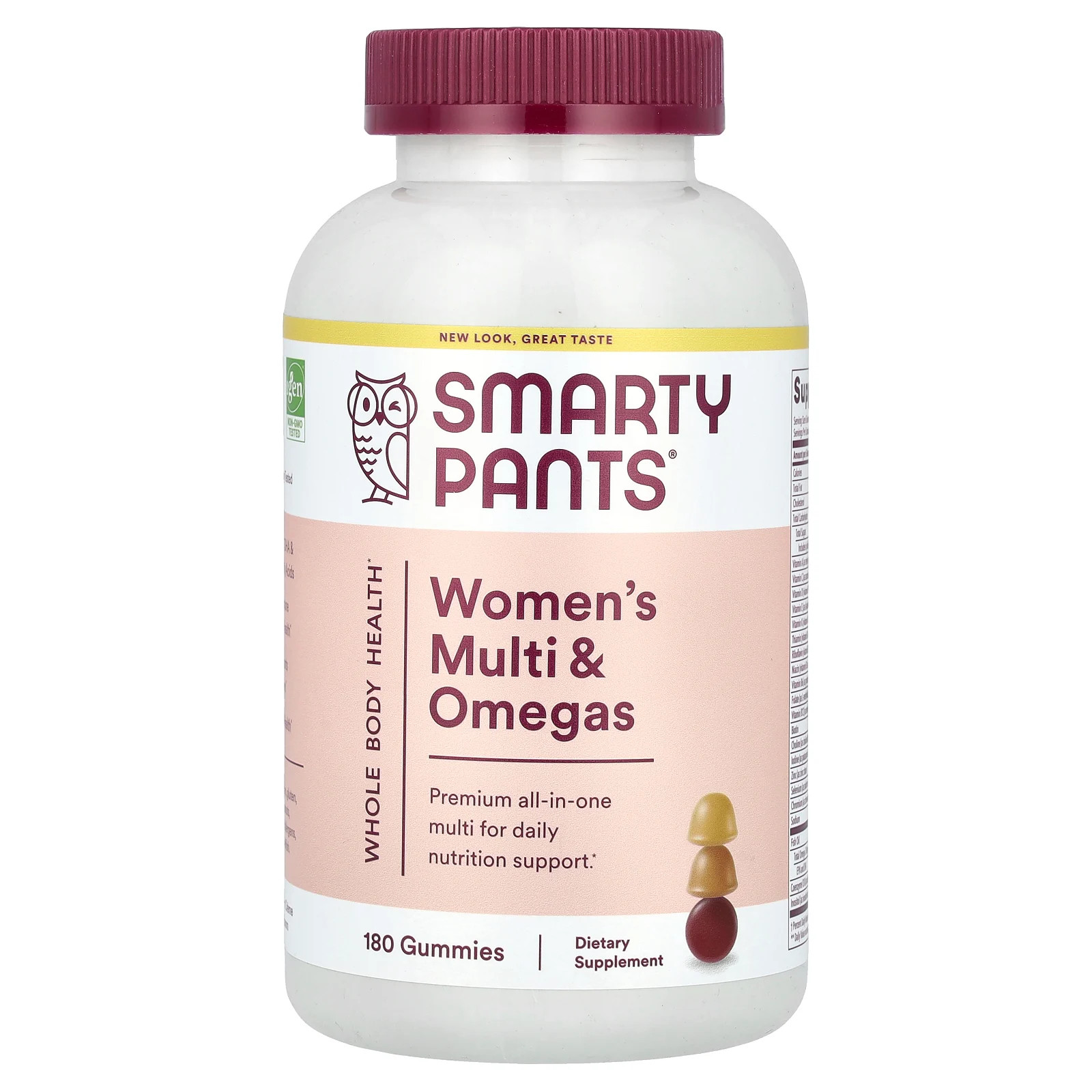 SmartyPants Women s Complete 180 Gummies Без яиц, без глютена, без молока, без