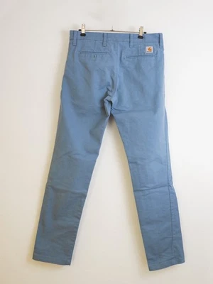 Carhartt WIP blue chino trouser 32/32 size worn little - Bild 1 von 4