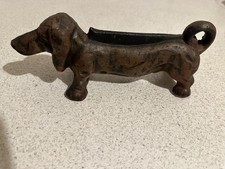 Raschietto per stivali per cani bassotto in ghisa 3,2 kg ferma porta antico