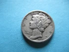1939-D Mercury Silver Dime VG - F r