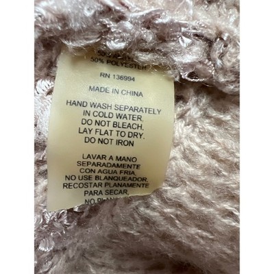 ＳＯＬＤ ＯＵＴ! Sioni Cardigan Sweater Womens Small Blush Ruffle Open Front Chunky