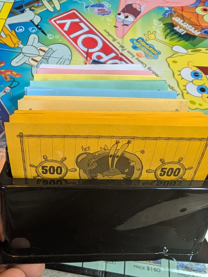 Monopoly SpongeBob SquarePants Board Game 2005 Hasbro Nick Missing Instructions - Image 2 of 4