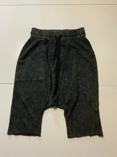 The Squad Company Vintage Wash Distressed Drop Crotch Cutoff Shorts Sz. 1 Large