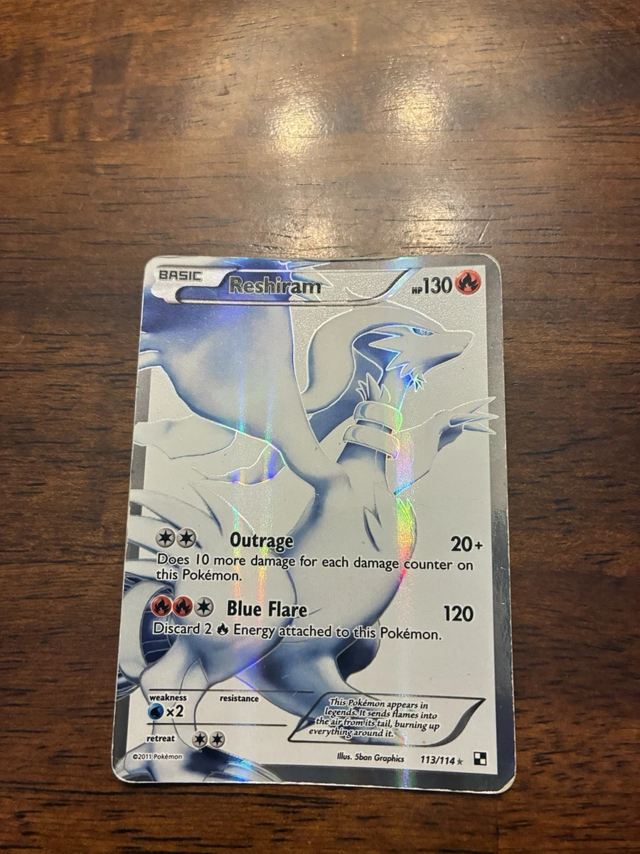 Reshiram Holo Pokémon TCG Individual Collectible Card Game Cards