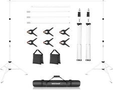 Sistema de soporte de fondo para productos de estudio fotográfico, fotografía.