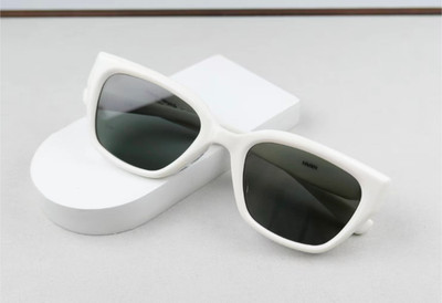 Gentle Monster Maison Margiela MM109 W2 Sonnenbrille Weiß/Schwarz mit Etui Neu