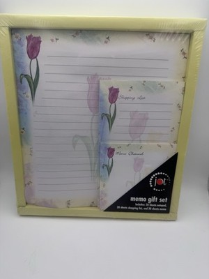 Jot VTG New Boxed Gift Set20 sheet Note Pad~30 sheet Shopping List 30 Sheet Memo