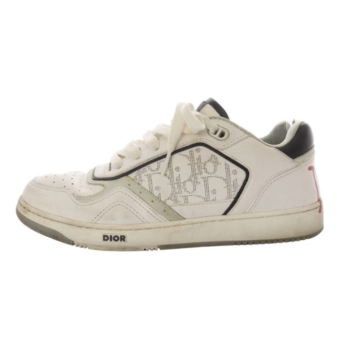 Baskets basses Dior Shawn Stussy B27 coupe cuir 42 blanc YO25 occasion 43eb327238