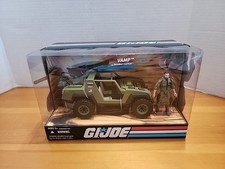 GI Joe Cobra 25th Anniversary VAMP Jeep w Double Clutch Figure