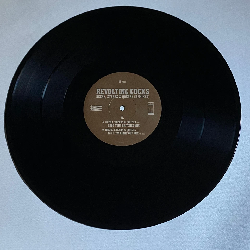 Revolting Cocks - Beers, Steers & Queers Remixes 12” Single Vinyl 45rpm 1991 NM - Image 3 of 4