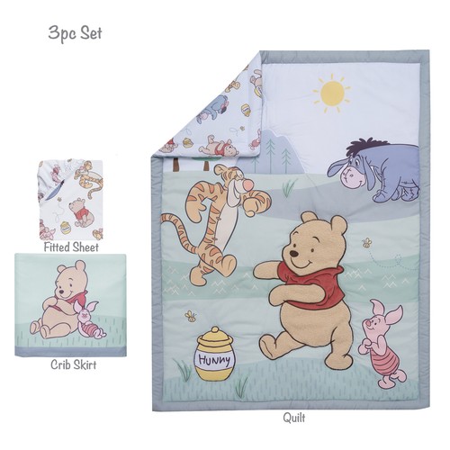 Bedtime Originals Disney Baby Winnie the Pooh & Friends 3-pc Crib Bedding Set - Picture 9 of 10