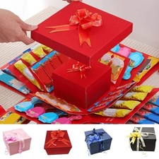 DIY Photo Album Box 5-Layer Reusable Wrapping Supplies Love Memory Photo