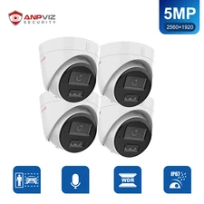 Anpviz 5MP Outdoor PoE IP Camera, AI Human/Vehicle Detection  Color Night Vision
