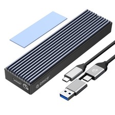 M.2 NVMe SATA SSD Enclosure USB 3.1 Gen 2 Case for 2230/2242/2260/2280 SSDs