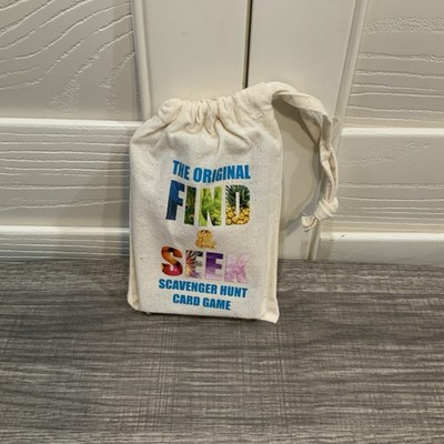 The ORIGINAL FIND AND SEEK Scavenger Hunt Card Game Sealed Deck In Pouch