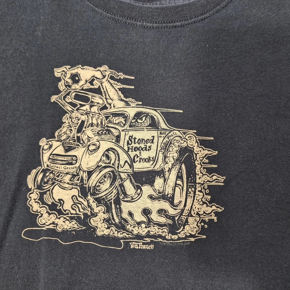 Von Franco Stoned Hoods n Crooks Póster Pop Camiseta Gasser Hotrod Posterpop De Colección Foto 2 de 4