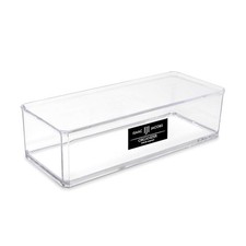 Clear Acrylic Rectangular Stackable Storage Organizer, 9"L x 3.5"W x 2.5"H ...