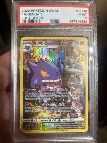Fa/Gengar Pokemon Sword & Shield Lost Origin TG06 NM PSA 9