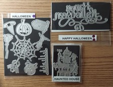 Happy Halloween Dies- Haunted House, Spider/Web, Pumpkin, Hand, Broom, Hat, More