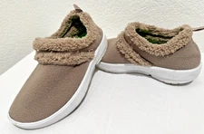 OOFOS Womens OOcoozie Comfort Shoes Sz 6 Chocolate Brown Vegan Sherpa Slip On