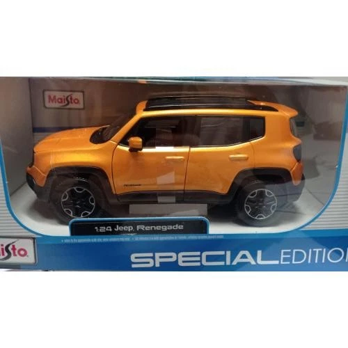 1:24 Maisto Jeep Renegade 2017 ORANGE  Black MI31282OR Modellino - Immagine 2 di 2
