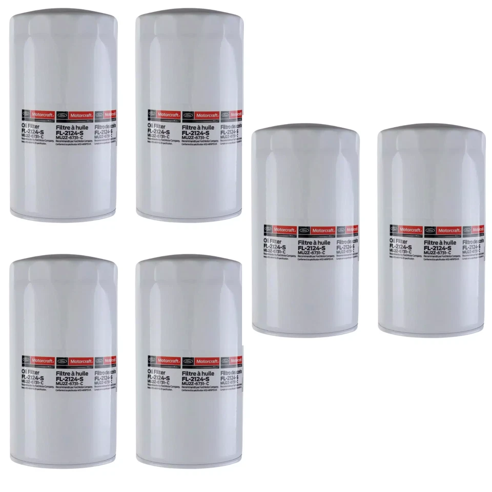 NEW Case of 12 OEM Ford Motorcraft Engine Oil Filters FL2051S BC3Z-6731B FL2124S Foto 3 de 4