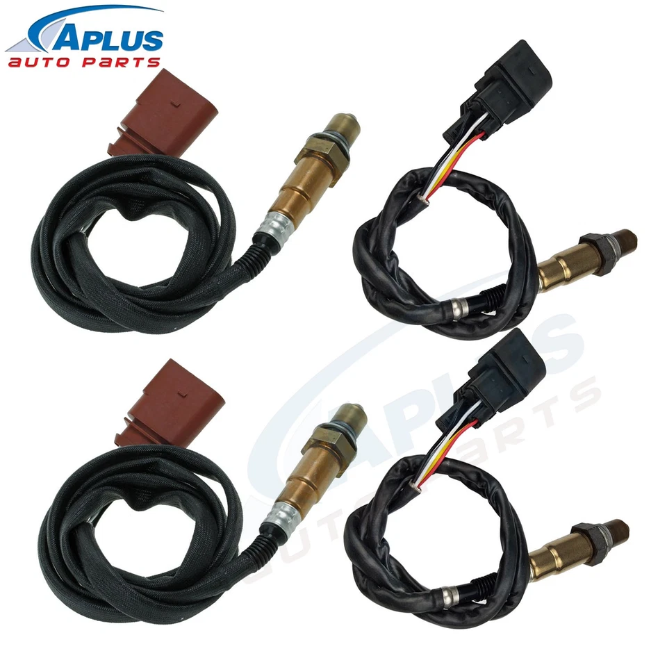 Sensor de oxigênio O2 4 peças up&downstream para 2002 2003 2004 Audi A4 A6 Quattro 3.0L - Imagem 2 de 4
