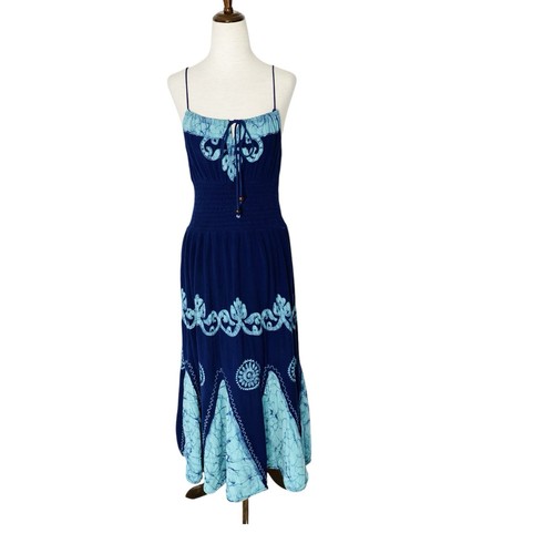 VINTAGE 90s ADVANCE APPARELS Hippie Dress Medium Large XL READ