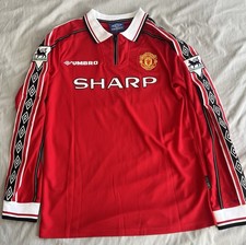 Manchester United 98/99 Jersey Beckham #7 - Retro Version - Size XL - With Tags