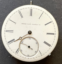 Antique Elgin Grade 48 Pocket Watch Movement Parts/Repair 16s 13j Convertible